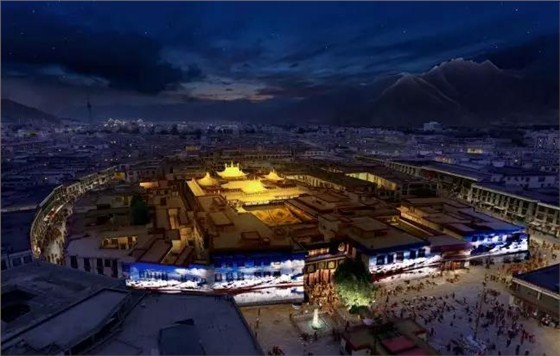 信達(dá)科技&middot;西藏拉薩大昭寺建筑外立面亮化