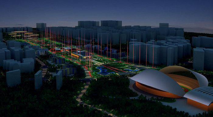 延安中軸線(xiàn)夜景規(guī)劃設(shè)計(jì)